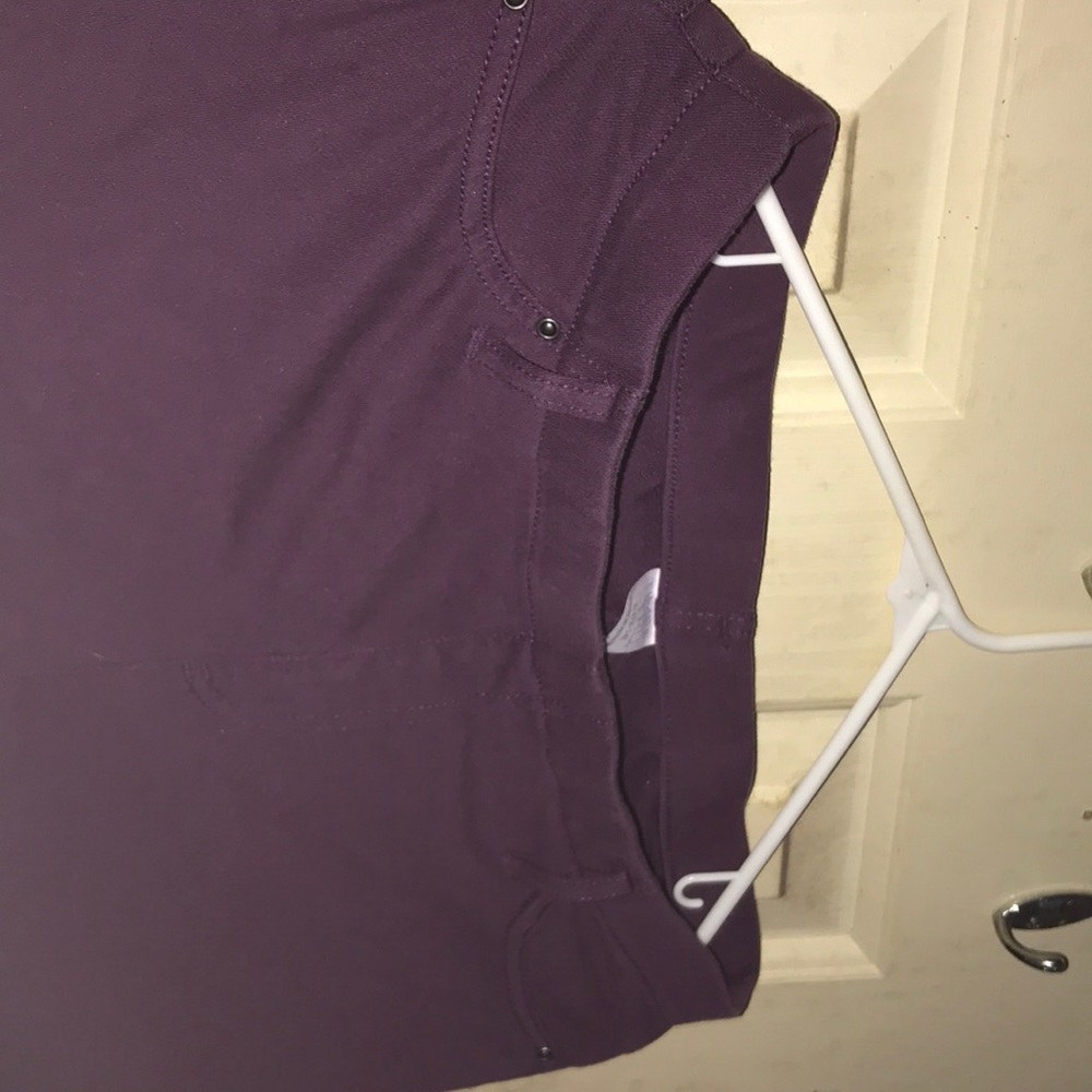 purple jeggings